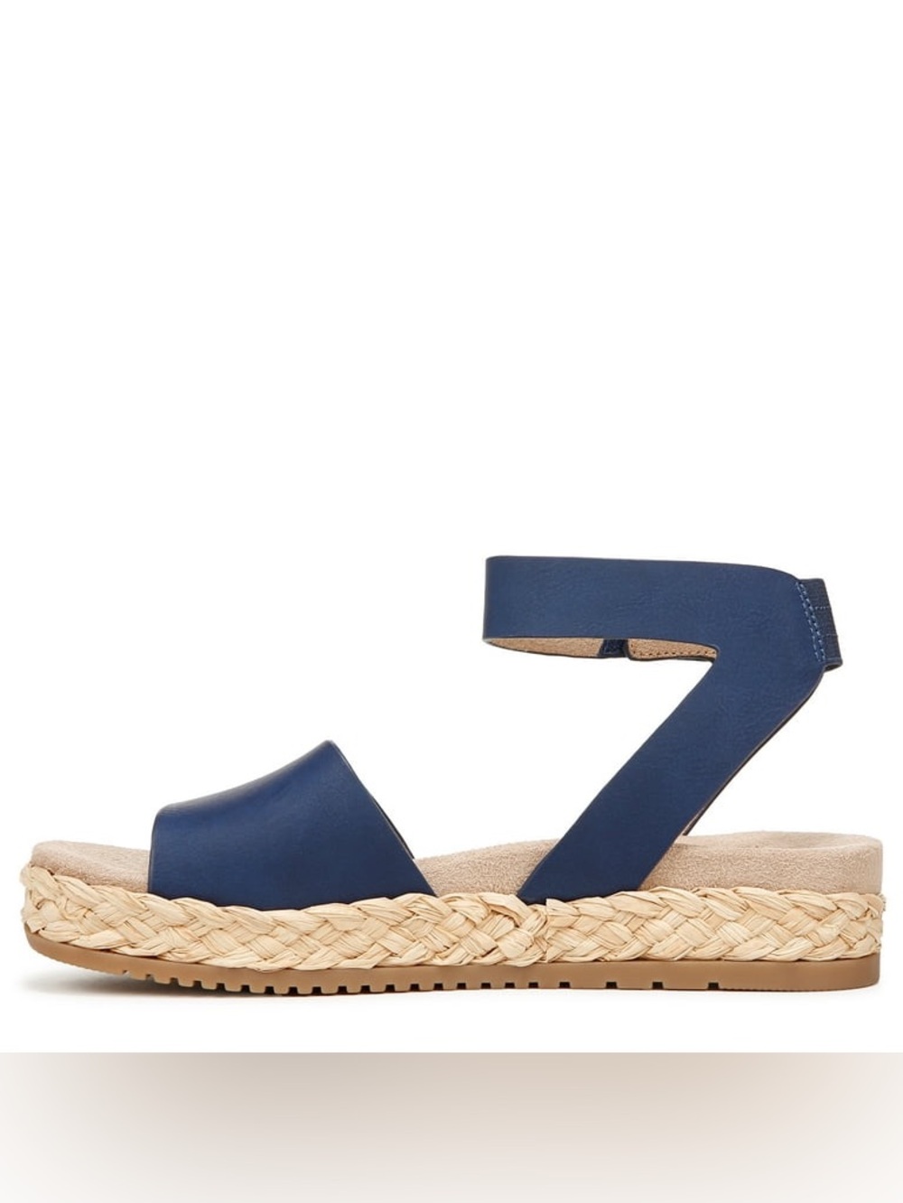 SOUL Naturalizer Deara Navy Blue Platform Flat Espadrille Sandals Sz 10 BNWB - Picture 4 of 8